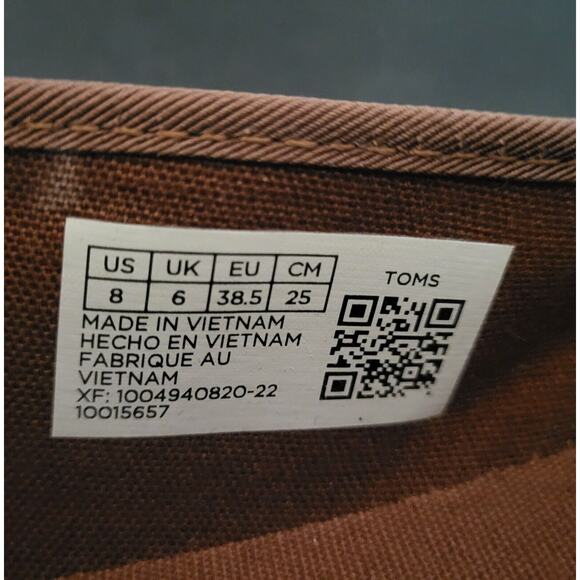 TOMS Alpargata Women’s Shoes Size 8 Bronze Animal Printed Glitter New With Box - Picture 6 of 15